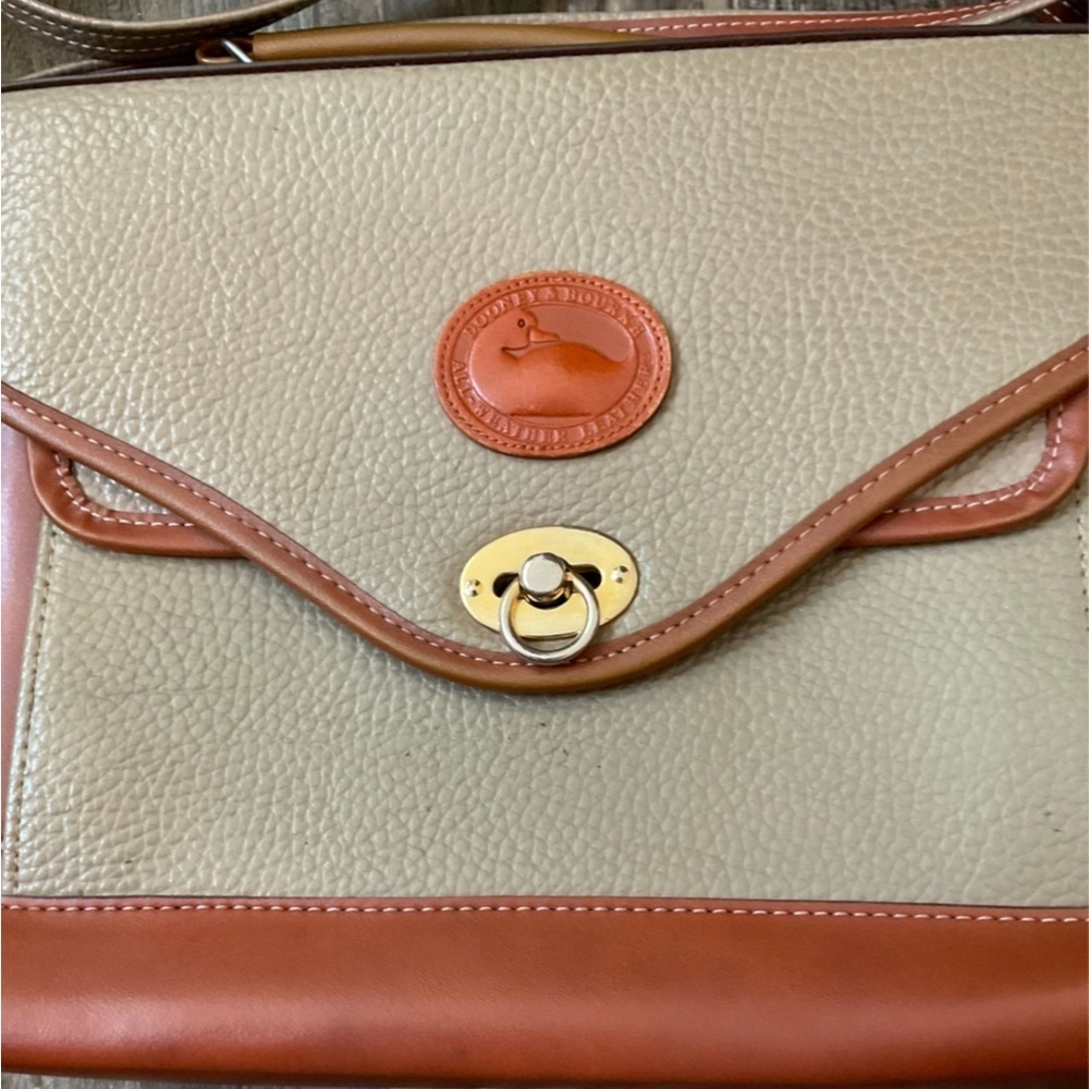 Dooney & Bourke Leather Crossbody Laptop Bag/Briefcase 12” X 9.5” - Picture 2 of 12